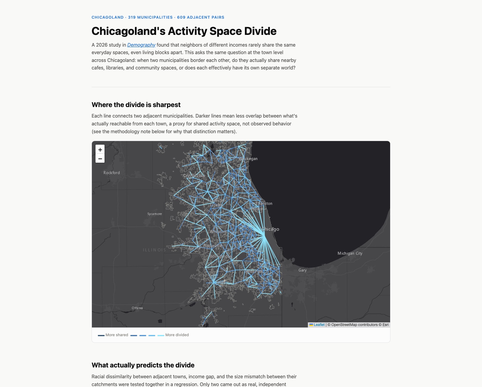 Chicagoland's Activity Space Divide